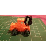 Yellow Plastic Mini Excavator Digger tractor construction truck gear SEE... - $9.43 CAD