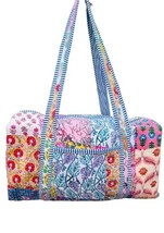 Large Cotton Patches Duffle Bag Quilted Fabric Weekender Bags For Women ... - $717.24 MXN+