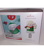 2022 Hallmark Miniature Snow Buddies Christmas Tree Topper &amp; Skirt NEW 4... - $14.85