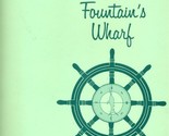 La Fountain&#39;s Wharf Menu Destin Florida Home of Topless Oysters 1960&#39;s - $47.49