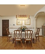 WABON Modern Crystal Chandeliers,Gold Luxury Pendant Ceiling Light Conte... - $268.91 CAD