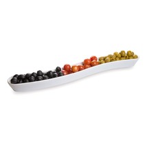 Restaurantware Swerve 10 Ounce Olive Plate, 1 Curved Olive Tray - Medium... - £28.02 GBP