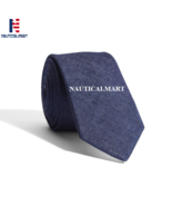 Navy Denim Tie For Men Handmade - £19.65 GBP