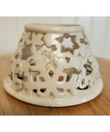 Candle Shade Topper White w/ Stars&amp;Snowflakes Cut Outs HOMCO Home Interiors - $91.23 MXN