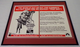 1969 True Grit John Wayne 16x20 ORIGINAL Framed Industry Advertisement - £194.68 GBP