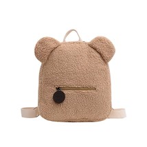 Portable Mini Children Travel Shopping RucksaCasual Autumn Winter Lamb Fleece Wo - £23.26 GBP