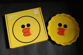 HK LINE Friends SALLY Duck 18cmx18cm Official Licensed Stoneware Plate D... - $38.00