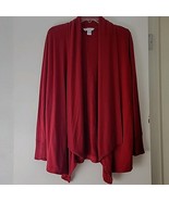 Athleta Maroon Open Front Cardigan W/ Pockets &amp; Thumb Holes Pranayama Wo... - $23.76 CAD