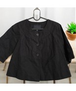 Banana republic black linen cotton crop jacket Women’s Size XS Cropped - $36.28 CAD
