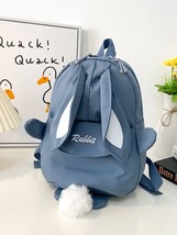 Kawaii Rabbit Shape Kindergarten Children Backpack Cute Travel Girls Schoolbag C - £17.20 GBP