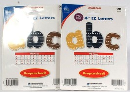 2 Packs Carson Dellosa YOU Nique Lowercase 4&quot; ABC EZ Letters Prepunched ... - £10.93 GBP