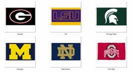 NCAA 3' x 5' Team All Pro 1 Sided Logo Flag By BSI Products Select Team Below - $24.99+