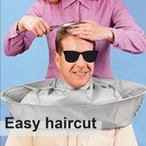 Medium Size Haircut Cloak Cloth Hair Breathable Adult  Household Haircut... - £5.49 GBP