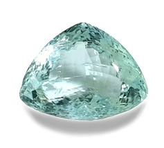 Certified 54.7 cts Natural Aquamarine Trillion cut from Africa - £1,998.01 GBP