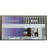 2 Recollections 6 x 6 ultra violet solid, farmhouse Cardstock Paper Pad ... - $9.89