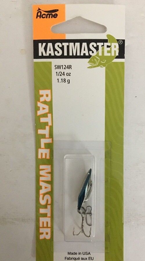 Acme Kastmaster Rattle Master Spoon SW124R/CHNB-1/24oz-RARE VINTAGE-SHIP... - $11.76