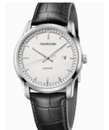 Calvin Klein CK Men&#39;s Infinite Too Automatic Leather Watch #K5S341CX - £471.93 GBP