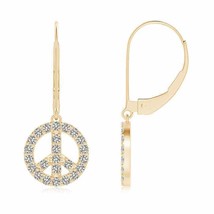 ANGARA Natural Diamond Drop Earrings in 14K Gold (Grade-KI3, 0.48ctw) - £574.09 GBP