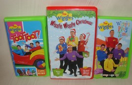 The Wiggles VHS Video Lot of 3 - Wiggly Play Time, Toot Toot, Wiggly wiggly Xmas - £15.81 GBP