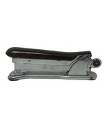 Vintage Ace Liner 502 Vintage Stapler Brown Swirl Marble &amp; Chrome Chicago - £12.27 GBP