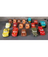 Disney Pixar Cars McQueen Mater Lot Of 17 Variants Plastic Sarge Ivy Luigi - $23.17