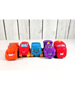Tonka Lil Chuck Friends Lot of 5: 3 Trains, Race Car, Pickup Truck Soft ... - $14.84