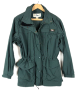 LL Bean Windbreaker Jacket PS Petite Small Womens Green Full Zip Vintage - $46.39