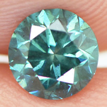 Round Diamond Loose Fancy Blue Color VS2 Natural Enhanced Polished 0.64 Carat - £380.87 GBP