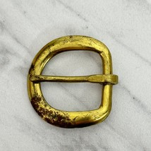 Small Rounded Gold Tone Simple Basic Belt Buckle - £5.53 GBP
