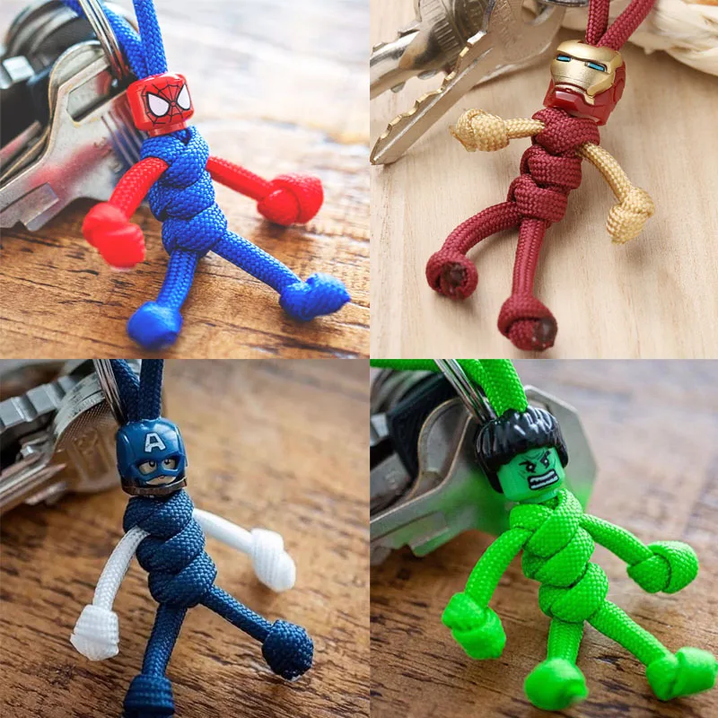 Disney Marvel Spiderman Key Hung Chain Movie Anime Figure Ironman Hulk - £9.80 GBP+