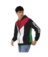 AAP- Palestine Flag 3D Printed Zipper Hoodies Sweatshirt Unisex Streetwe... - $37.99