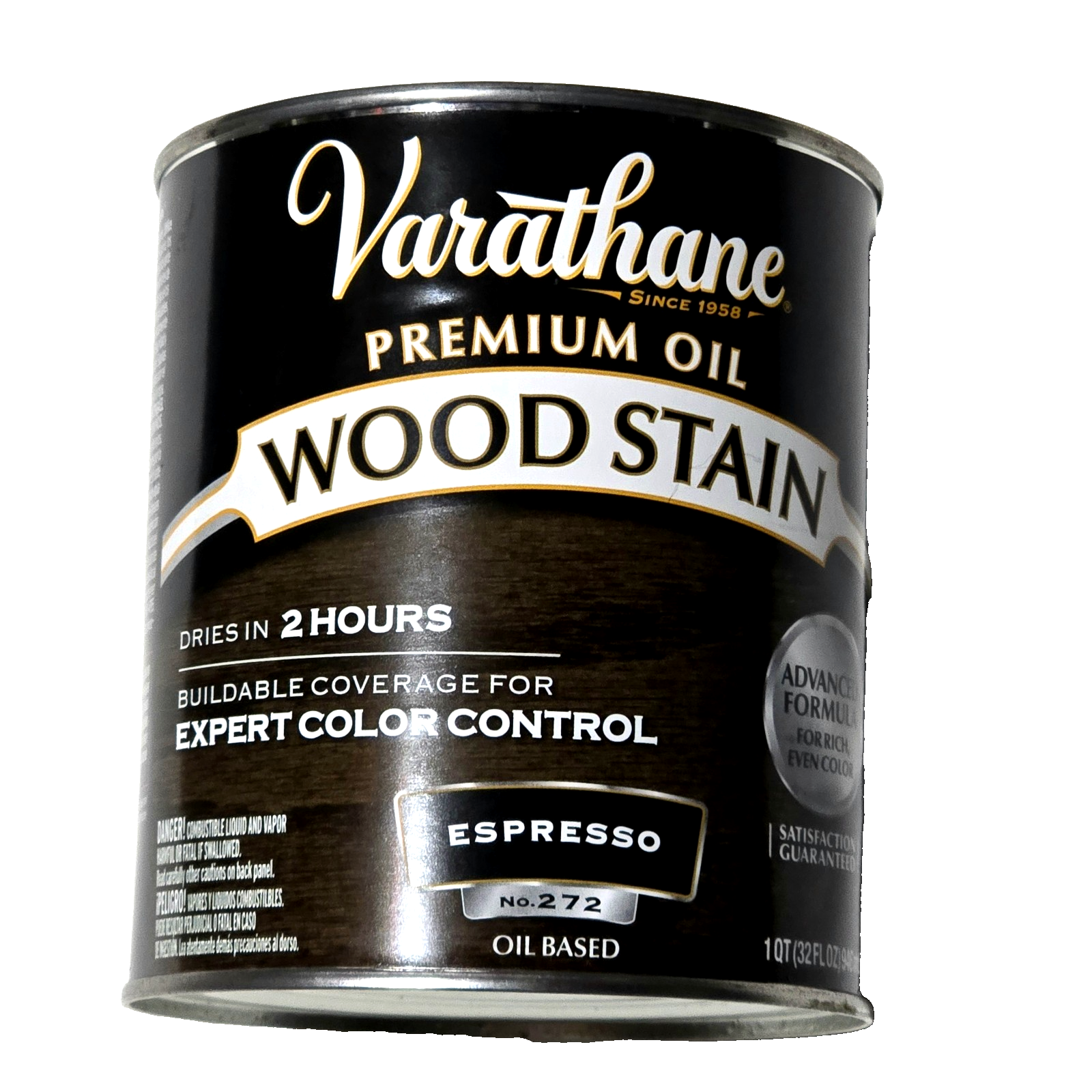 Varathane Premium Oil Wood Stain Dries In 2 Hours Espresso 272 Oil Based... - $23.99