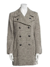 NEW Tory Burch Women’s Kinsley Coat Size 6 Rustic Linen Wool NWT - $275.22