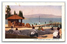 Meeks Bay Resort Lago Tahoe California Ca 1936 Wb Cartolina U14 - £9.75 GBP