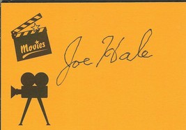 Joe Hale Signed Index Card Disney Winnie the Pooh The Rescuers Sleeping Beauty - £37.01 GBP