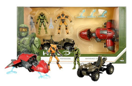 Halo Infinite Mongoose with Master Chief &amp; Banished Ghost with Elite Warlord MIB - £19.98 GBP