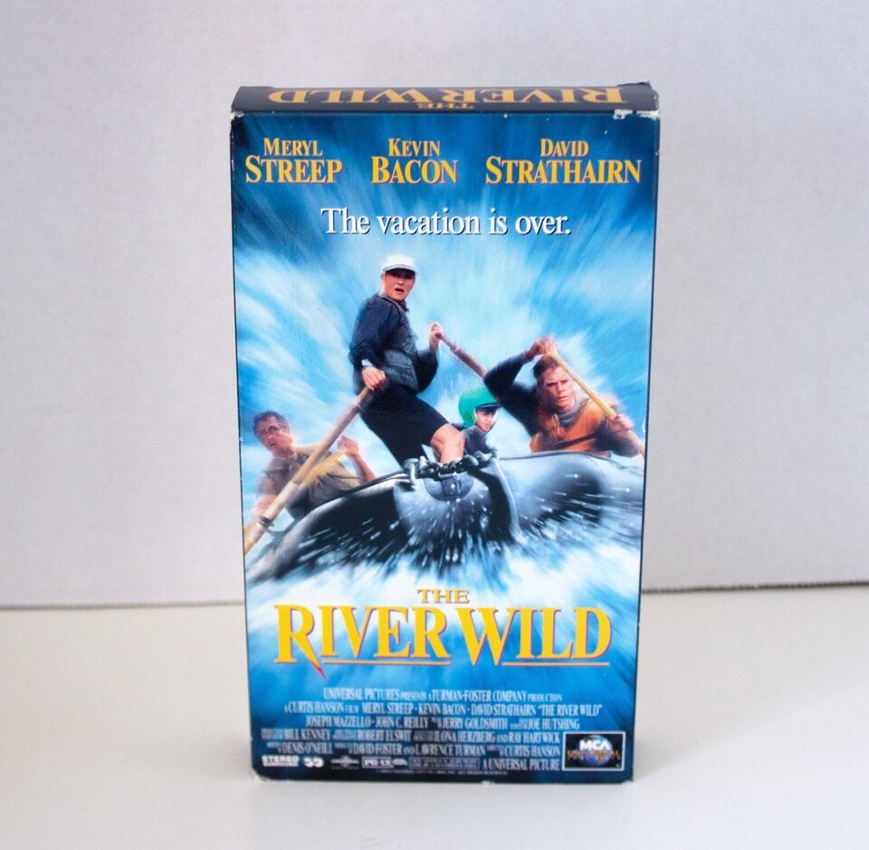 The River Wild Meryl Streep Kevin Bacon VHS Action Universal 1994 PG-13 - £4.49 GBP