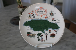 RARE!! Vintage 1960s Jamaica West Indies Ceramic Souvenir Plate 8 1/4W (... - £28.04 GBP