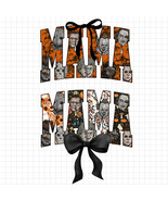 Horror Mama Halloween PNG, Mama Horror PNG, Spooky Mom, Scary Movie Shir... - $2.50