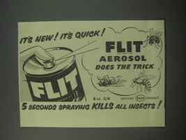 1954 Esso Flit Aerosol Ad - It's new! It's quick! Flit aerosol does the trick - £14.53 GBP