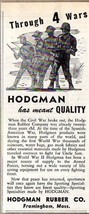 1945 Print Ad Hodgman Rubber Co. Through 4 Wars Framingham,MA - £6.57 GBP