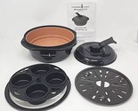 Copper Chef Microwave Grill Pan With Grill Press Lid &amp; Accessories Black... - $39.99