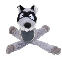 Coastal Pet Li&#39;l Pals Tennis Ball Plush Dog Toys Racoon 6&quot; - £4.69 GBP