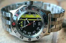 Russian Mechanical Automatic Wrist Watch Vostok Amphibian Diver 100652 - £100.23 GBP