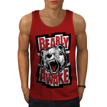 Wellcoda Bear Awake Beast Funny Mens Tank Top,  Active Sports Shirt - £16.27 GBP