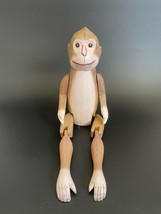 Antique Jointed Composition Monkey Window Shelf Sitter Toy Vintage Doll 14&quot; Tall - £74.75 GBP