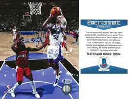 Brad Miller signed Sacramento Kings basketball 8x10 photo Beckett COA autograph. - £63.28 GBP