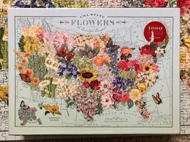 Wendy Gold Usa State Flowers 1000 Piece Puzzle by Galison, Galison, Comp... - £18.67 GBP