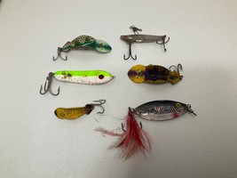 Old Vintage Hard Medal Fishing Lures Shad Has Glass Eyes Used - £48.64 GBP