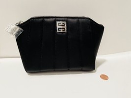 Givenchy Parfums Iconic Black Makeup Bag Pouch Travel Case 8&quot; X 6&quot; X 3&quot; - £36.08 GBP